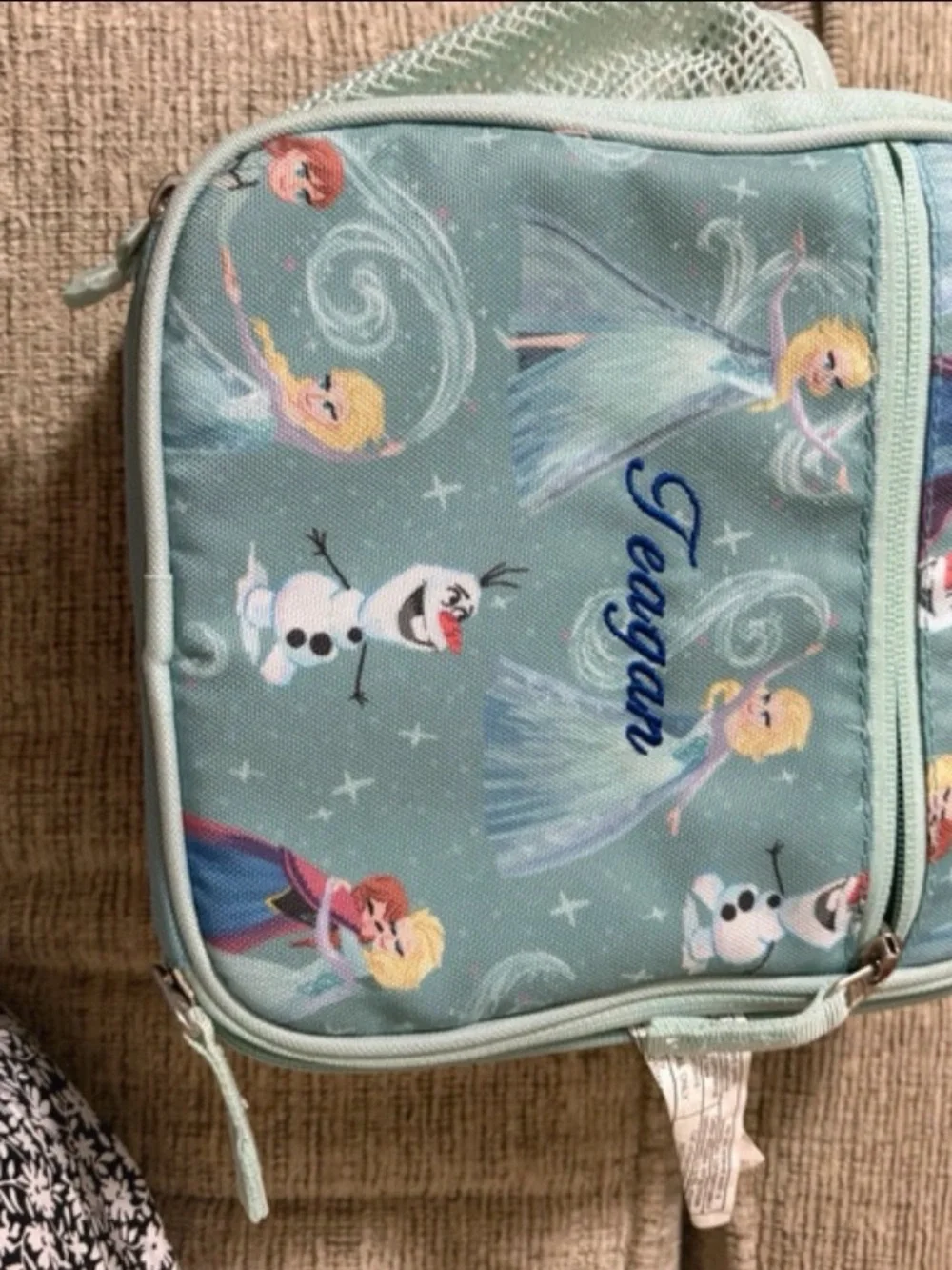 Pottery Barn Kids Mint Frozen Lunch Bag and Bottle Set
